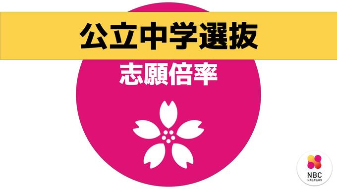 県立中学校の志願倍率 3校で2.2倍　昨年度からは0.3ポイント下がる　長崎　|　長崎のニュース | 天気 | NBC長崎放送