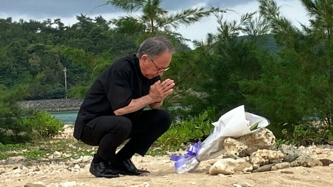 【速報】辺野古沖転覆事故　玉城知事が現地を訪問　近くの浜で犠牲者に献花|TBS NEWS DIG