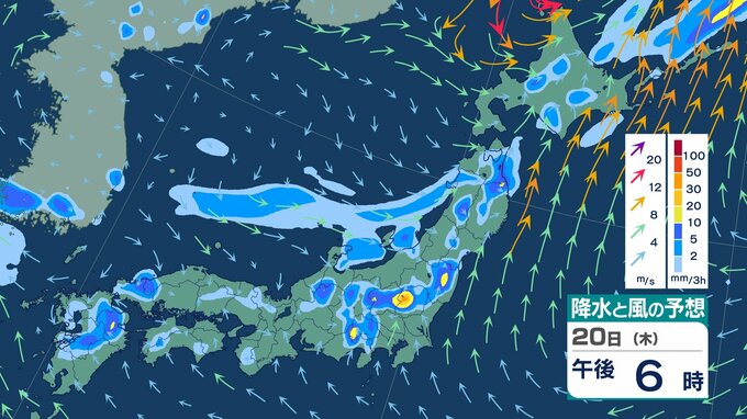 【大雨情報】20日（木）に北日本を中心に大雨予想　前線の活動の程度などによっては「警報級の大雨」となる恐れも　翌21日（金）も前線の影響などで日本の広い範囲で「雨」の天気か　雨風シミュレーションあり|TBS NEWS DIG