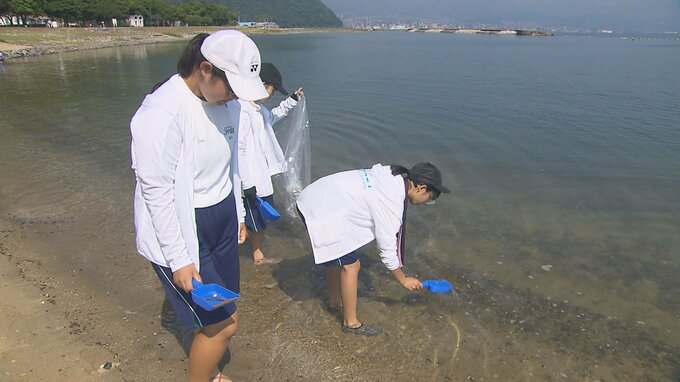 海開きを前に田ノ浦ビーチで中学生が清掃活動 大分|TBS NEWS DIG