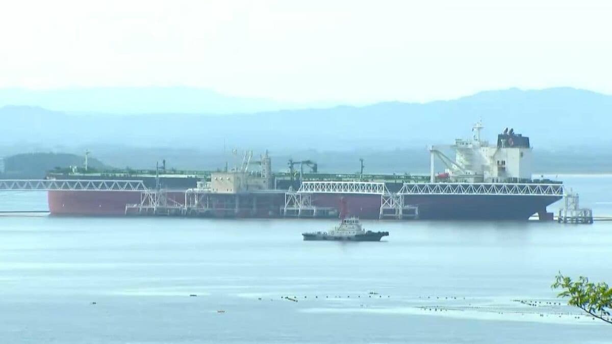 志布志国家石油備蓄基地から備蓄放出始まる　鹿児島
