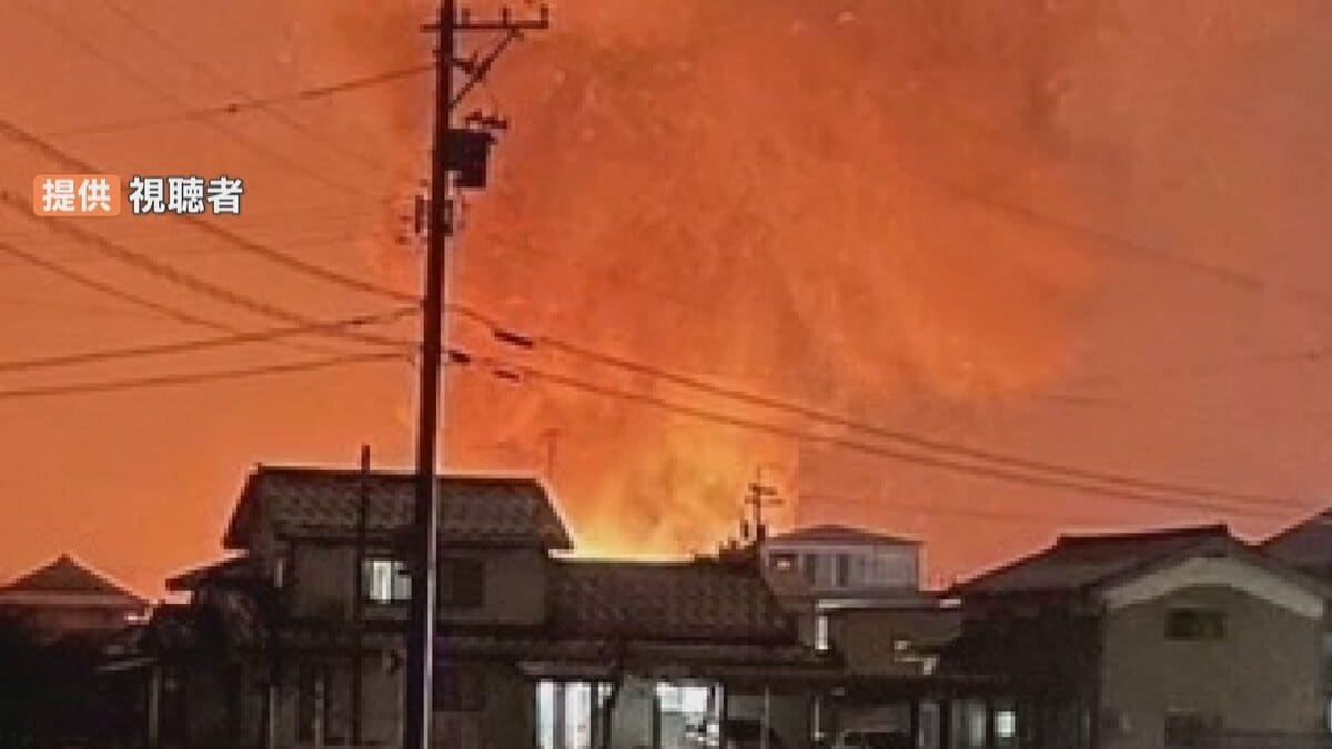 同和火災50年史 倉庫を全焼する火事 所有者の60歳男性が顔にやけど 富山市八尾町