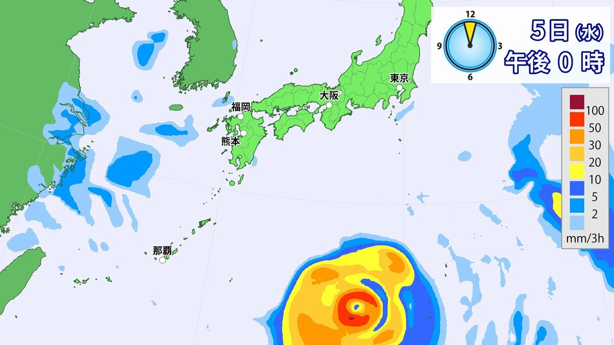 大型で非常に強い台風13号｢ドルフィン｣ 沖縄付近で速度が落ちるそのワケは？今後の進路 雨シミュレーション【台風情報】