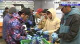山林火災で避難中のワカメ養殖漁家が6日、7日東京での販売に向け袋詰め 岩手・大船渡 | IBC NEWS | IBC岩手放送