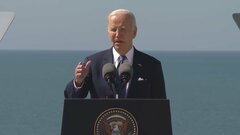 アメリカ・バイデン大統領、ナチスの脅威にロシアを重ねる演説 ウクライナ侵攻への対抗姿勢を強調 「ノルマンディー上陸作戦」から80年にあわせ| TBS CROSS DIG with Bloomberg