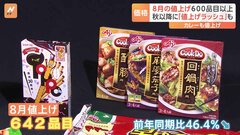 8月値上げ642品目　前年同期比46％減も秋は「値上げラッシュ」の見通し| TBS CROSS DIG with Bloomberg