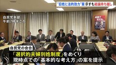 “旧姓に法的効力”案示したが…結論持ち越し　選択的夫婦別姓めぐり自民会合| TBS CROSS DIG with Bloomberg