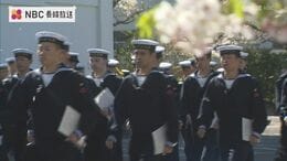 「自分を磨き続けて」海自佐世保地方総監が激励　18歳〜31歳の新人444人の入隊式　|　長崎のニュース | 天気 | NBC長崎放送