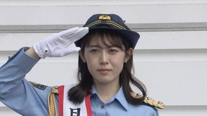 加藤アナが岐阜県警の1日高速隊長に 全席シートベルト着用呼びかけ