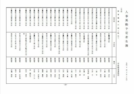 長野県教職員人事異動2026【中信教育事務所・名簿一覧】先生はどこ行く