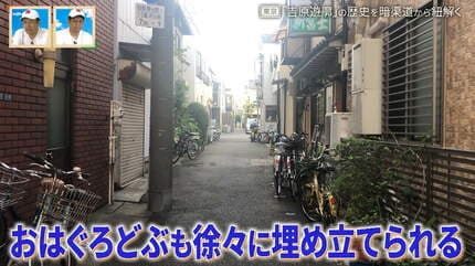 吉原　遊郭　２次 遊女や客が逃げないため」人口の水路に囲まれた“吉原遊郭” 暗渠道をたどって歴史を紐解く旅【道との遭遇】 | TBS NEWS DIG (5ページ)