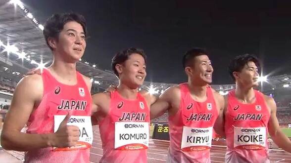 男子4×100mリレー 38秒57で5位でメダル逃す、2大会ぶりアジア王座奪還ならず 桐生は「全員で考えなければいけない」【アジア大会】|TBS NEWS DIG