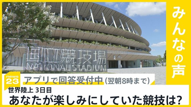 34年ぶり東京開催の世界陸上で連日熱戦続く あなたが楽しみにしていた競技は?【news23】|TBS NEWS DIG