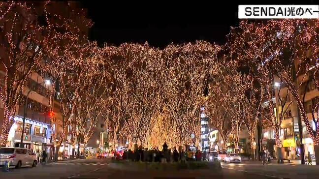 「光のページェントがあるから冬が好き」開幕を前に約48万球のLED試験点灯　仙台|TBS NEWS DIG