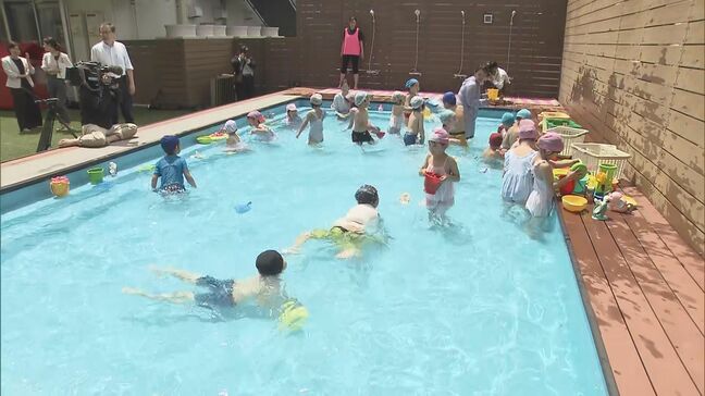 気温上昇、いわきなどすでに夏日に　幼稚園では早くもプール開き　福島・郡山市|TBS NEWS DIG