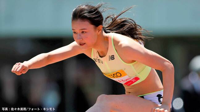 女子100mハードル、田中佑美は13秒07で銀メダル　終盤インド選手に逆転許しV逃す【陸上・アジア選手権】|TBS NEWS DIG