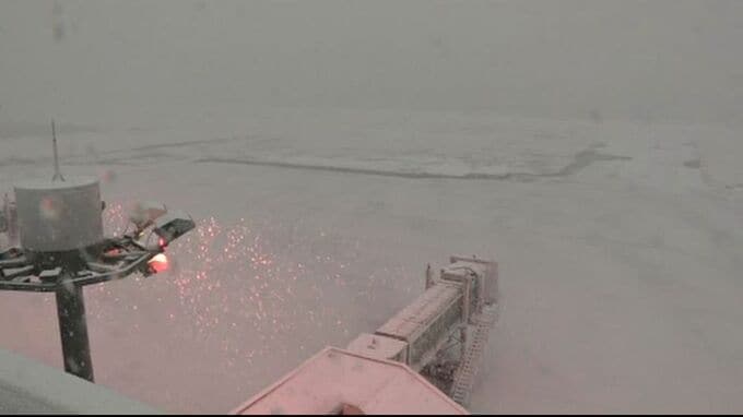 すでに能登空港は真っ白に 寒波襲来 石川県内は9日から警報級大雪のおそれ|TBS NEWS DIG