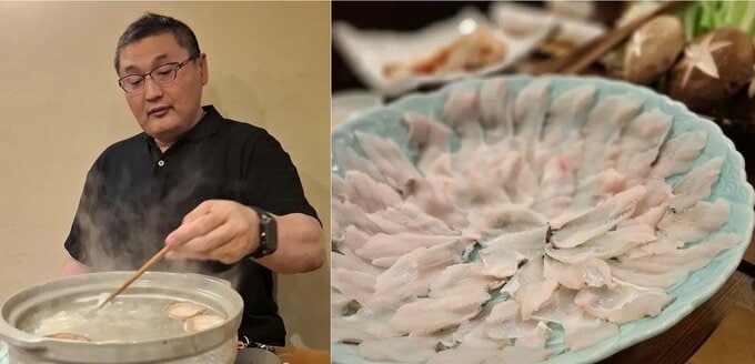 【 貴乃花光司 】 「穴子のしゃぶしゃぶをいただきました」「ブリプリの食感は絶品でした。ごっちゃんです」|TBS NEWS DIG