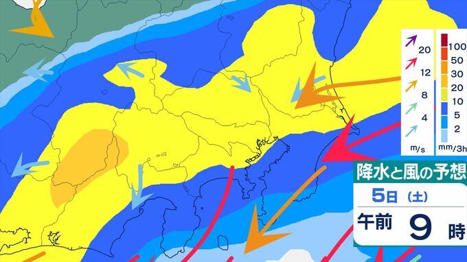 【関東甲信】警報級の可能性も　3日明け方～5日頃にかけ　雷を伴った激しい雨が降り、大雨のおそれ　【雨と風のシミュレーション・発雷確率】　|　山梨のニュース | ＵＴＹテレビ山梨