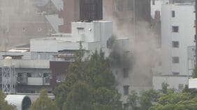 【速報】「7階建ての4階から炎」広島市中区で火事　ビルから黒煙で通報多数　現在も燃える|TBS NEWS DIG