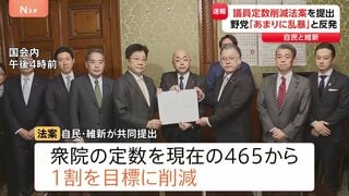 【速報】自民・維新が議員定数削減法案を国会に提出| TBS CROSS DIG with Bloomberg