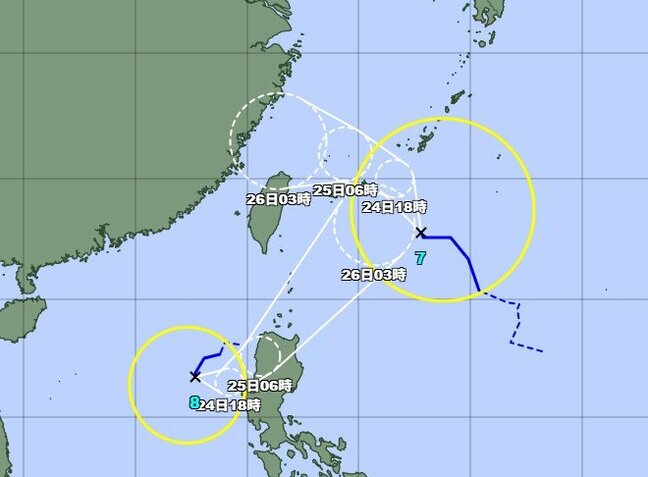【台風情報】台風8号が発生　ダブル台風　今後の進路は？【雨と風のシミュレーション】気象庁|TBS NEWS DIG