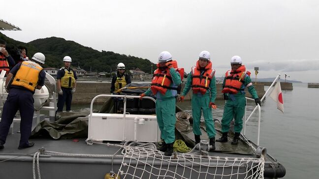 電力会社と海上保安部が合同訓練　災害により離島で停電が発生した想定で機材などを運ぶ【岡山】|TBS NEWS DIG