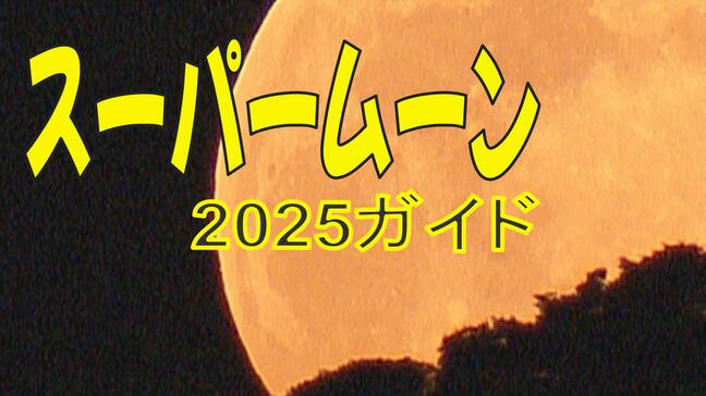 【スーパームーン2025】11月5日の夜、地球に一番近い満月に　小さい満月の30%増しの輝き|TBS NEWS DIG