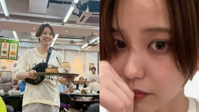 【 山崎紘菜 】香港で〝飲茶小僧すぎる〟お盆に大盛りで大はしゃぎ　旅情誘うカジュアルウォーク|TBS NEWS DIG