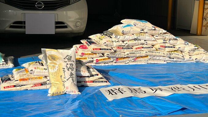 群馬県渋川市のスーパーからコメ83袋＝400キロ超を盗んだ疑い 複数犯で転売目的の可能性も ベトナム国籍の男逮捕|TBS NEWS DIG