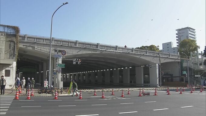 神戸「湊川トンネル」歩道は「あす20日朝」車道は「21日朝」に通行止め解除へ　重さ約80㎏の石板2枚が落下|TBS NEWS DIG
