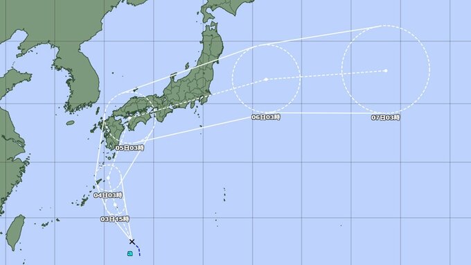 【台風情報】台風15号発生し日本列島縦断か　九州から日本列島を縦断…今後の進路と勢力をデータで詳しく　台風のたまごが最大瞬間風速30メートルに発達予想　気象庁発表　|　山形のニュース│TUYテレビユー山形