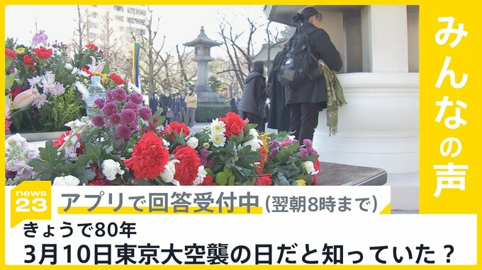 東京大空襲から80年　3月10日が東京大空襲の日だと知っていた？【news23】|TBS NEWS DIG
