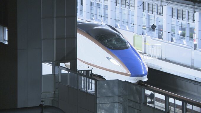 真夜中の北陸新幹線で走行試験始まる 延伸区間にW7系が初入線… 時速110キロで走行する場面も　|　石川県のニュース｜MRO北陸放送
