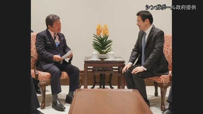 自民・茂木幹事長、シンガポールの首相と会談　中国の経済的威圧に懸念伝える