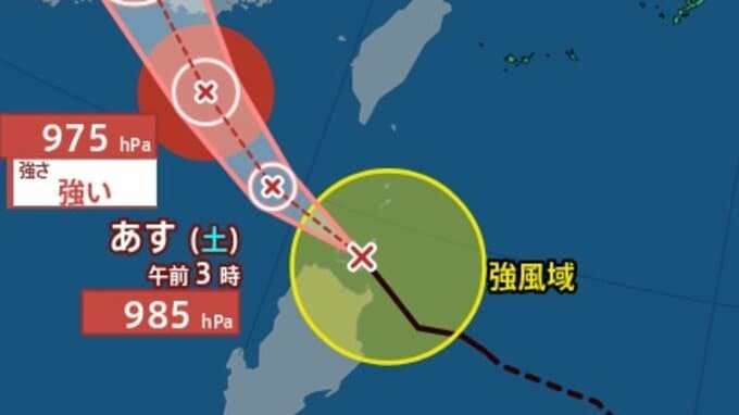 【台風情報】 「台風12号（ノウル）」今後の進路は？最大瞬間風速50m/s予想 8月3日（月）にかけて雨・風シミュレーション＆全国各都市の天気予報【気象庁24日午後3時45分更新】|TBS NEWS DIG