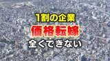 コスト上昇分…1割超の企業が「全く価格転嫁できない」100円上昇分の転嫁率 44.9パーセント…残り約5割は会社側の負担　帝国データバンク調査　|　富山のニュース｜天気・防災｜チューリップテレビ