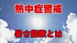 熱中症警戒アラートを出す「暑さ指数」って何?カギは“湿度”|TBS NEWS DIG