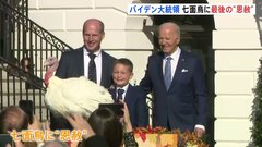 「きょうから自由」七面鳥2羽に“恩赦” アメリカ感謝祭を前にバイデン大統領の恒例行事| TBS CROSS DIG with Bloomberg