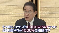 2030年代半ばまでに「最低賃金1500円」 岸田総理が表明| TBS CROSS DIG with Bloomberg