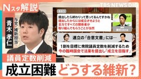 「衆議院の議員定数削減」法案 与野党の攻防激しく…成立は困難 自民と維新で温度差も 今後の行方は【Nスタ解説】|TBS NEWS DIG