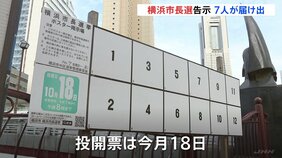 横浜市長選挙 きょう告示 これまでに7人立候補 “パワハラ辞職”の山中市政継続の是非が争点|TBS NEWS DIG