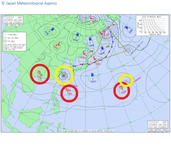 【台風のたまご】新たな「熱帯低気圧」が次々に発生か…気象庁の予想天気図・9月6日(日)にかけての雨風シミュレーション【気象庁27日発表】今後の台風情報に注意|TBS NEWS DIG