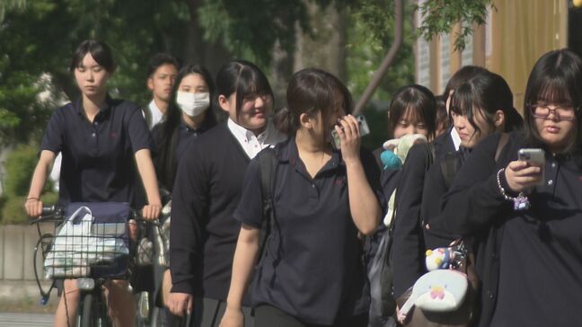 「長袖だと暑い」福島市の高校で衣替え始まる　福島など真夏日予想|TBS NEWS DIG
