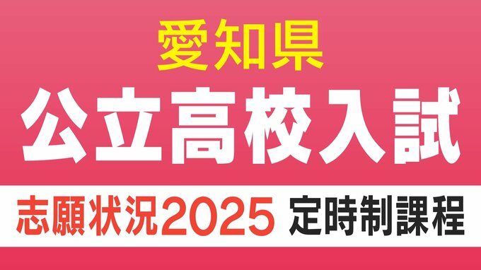 愛知県公立高校入試2025 定時制課程の志願状況・倍率 一宮1.30倍、御津あおば1.45倍、横須賀1.15倍など 令和7年度【全校掲載】 | 名古屋・愛知・岐阜・三重のニュース【CBC news】 | CBC web