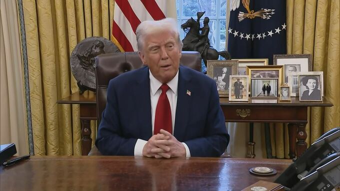 【速報】トランプ大統領　メキシコとカナダへ25％関税　2月1日から実施と改めて強調|TBS NEWS DIG