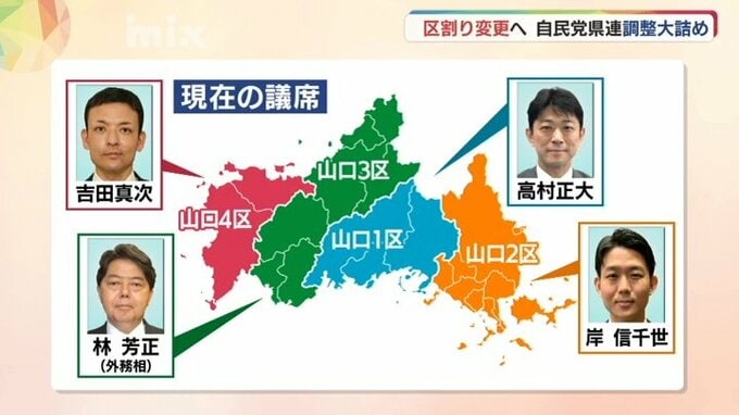焦点は新山口３区　小選挙区１減の山口県　自民党県連候補者調整は大詰めに|TBS NEWS DIG