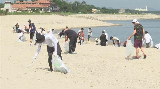 〝海開き〟を前に、ビーチをキレイに！…１２０人が清掃活動　鳥取県米子市　|　BSSニュース | BSS山陰放送