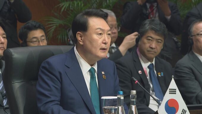 韓国・尹大統領が「韓中日」から「韓日中」と呼び方変える　ASEAN関連首脳会議で|TBS NEWS DIG