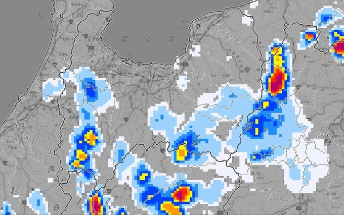 【氾濫警戒】富山県西部は14日夜のはじめ頃まで浸水・河川の氾濫に警戒 14日夜遅くにかけ非常に激しい雨の恐れ 15日午後も再び警報級大雨の可能性【雨と風シミュレーション1時間毎】　|　富山のニュース｜天気・防災｜チューリップテレビ